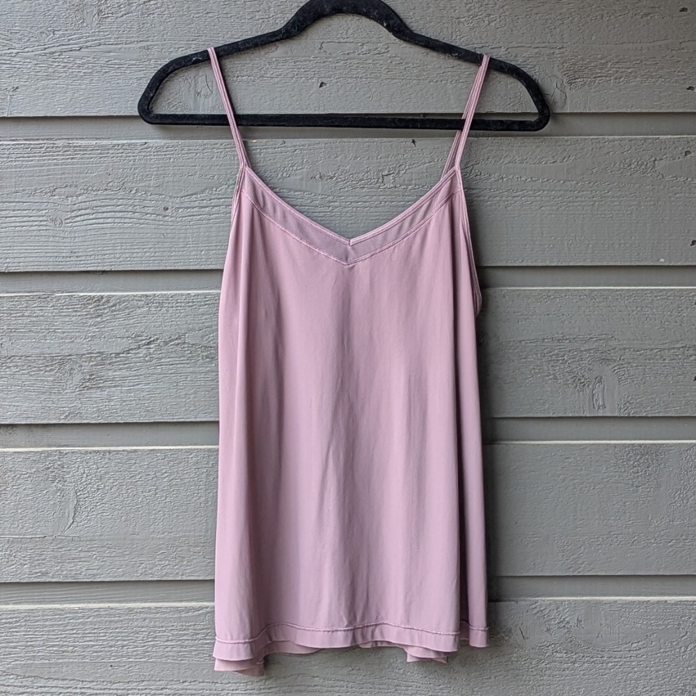 Lululemon Final Count Tank Antique Bark Mauve Size 6 Loose Flowy Ballet Yoga